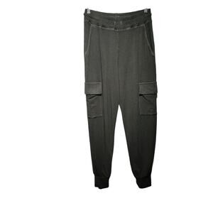 Sundry x Evereve Sz 2 (M) Everyday Jogger Dark Green Cargo Sweat Lounge Pants